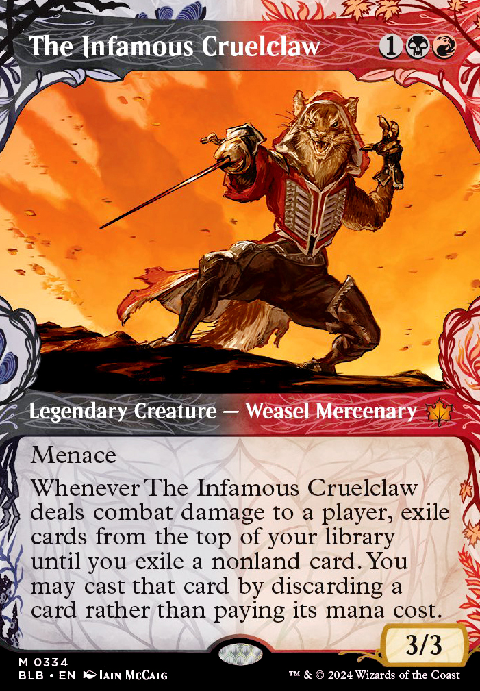 The Infamous Cruelclaw feature for Look Ma! (Sorta) No Hand! Rakdos Madness