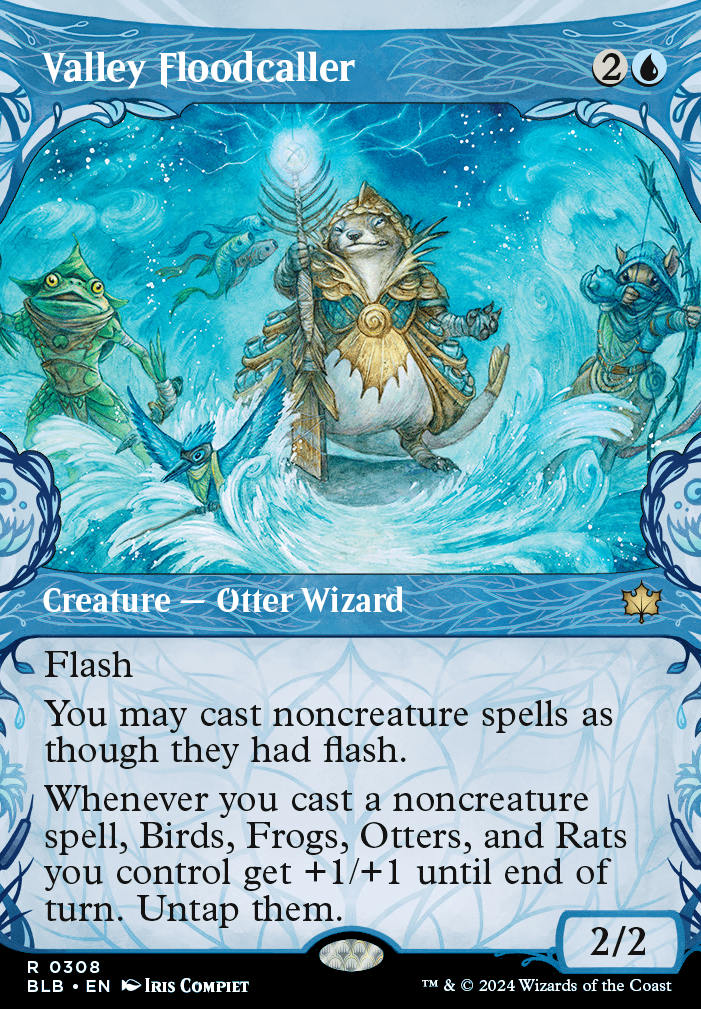 Otter Kindred & Spell Singer (Commander / EDH MTG Deck)