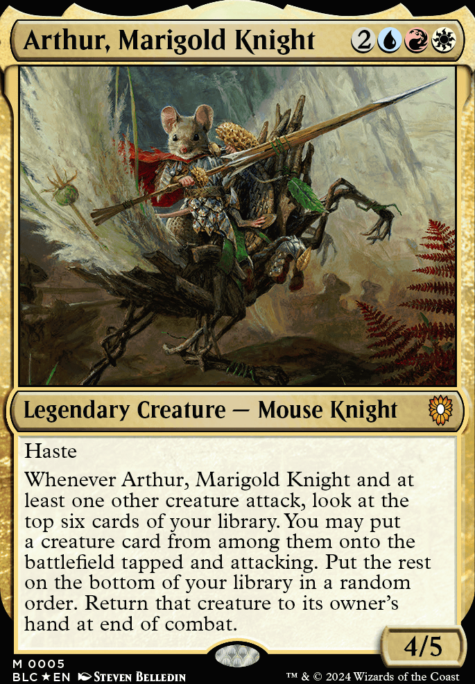 Featured card: Arthur, Marigold Knight