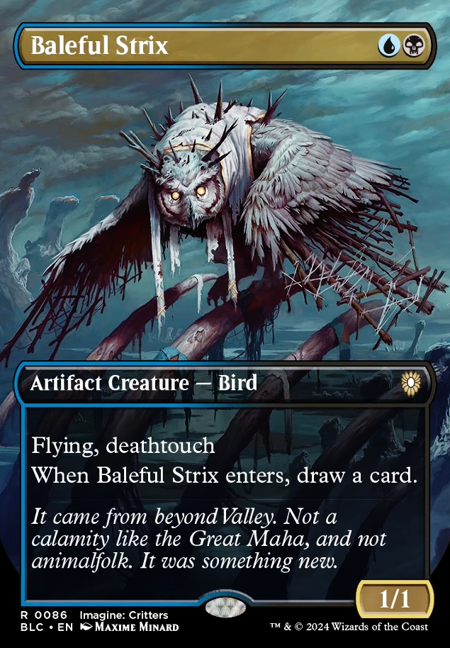 Baleful Strix feature for Nils Hamm Tribal - Grixis Delver: Unabridged