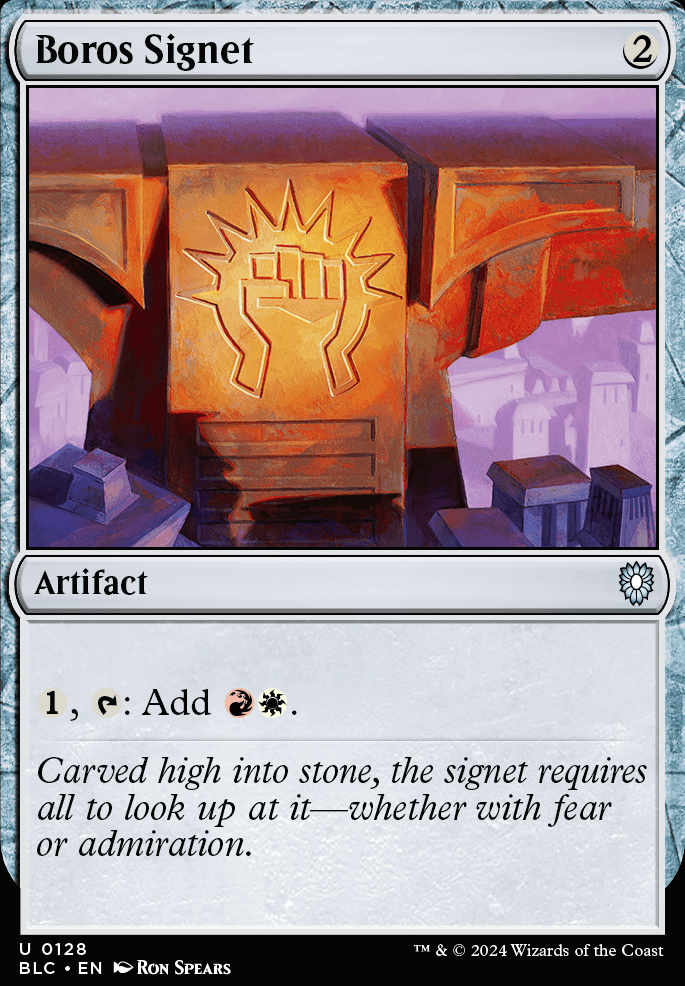 Boros Signet feature for What am I doing with my life