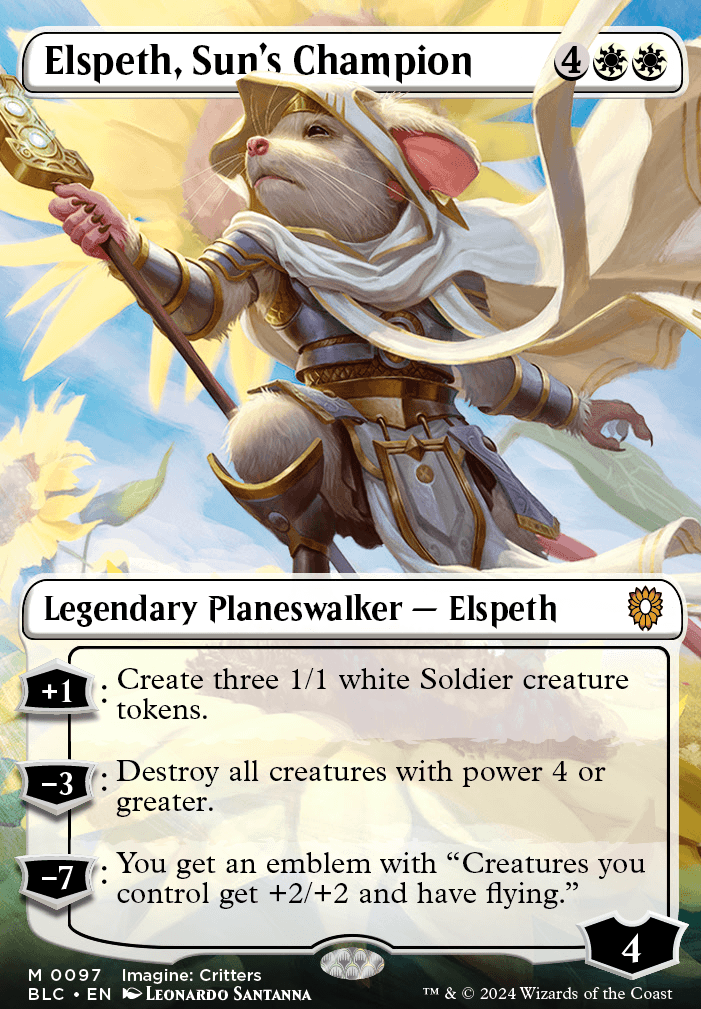 Elspeth, Sun's Champion feature for Any advice? (Elspeth Token Surge)