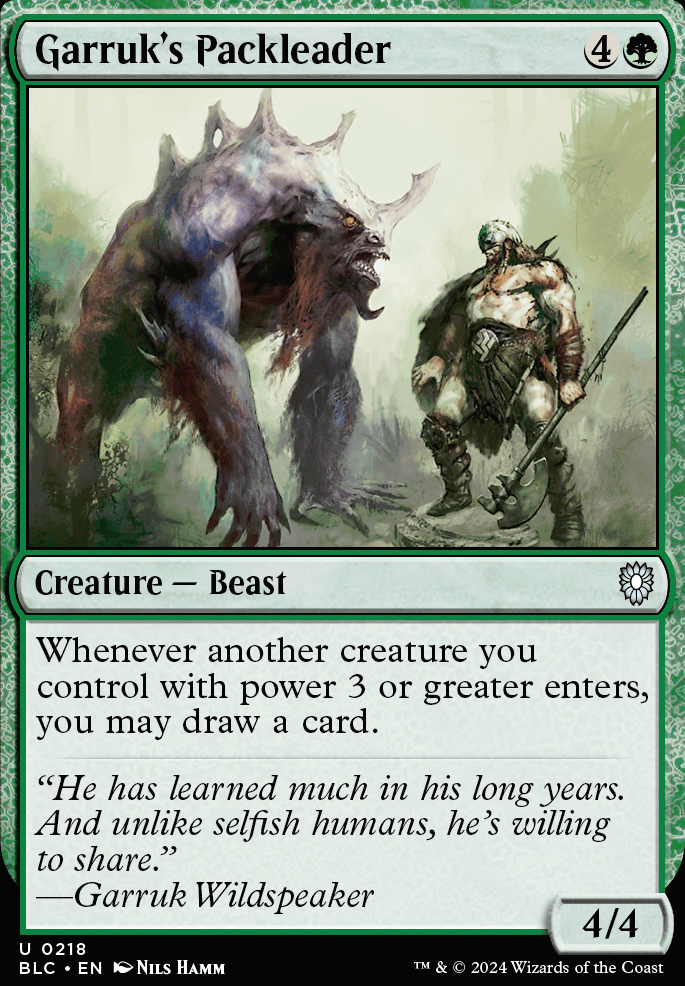 Featured card: Garruk's Packleader