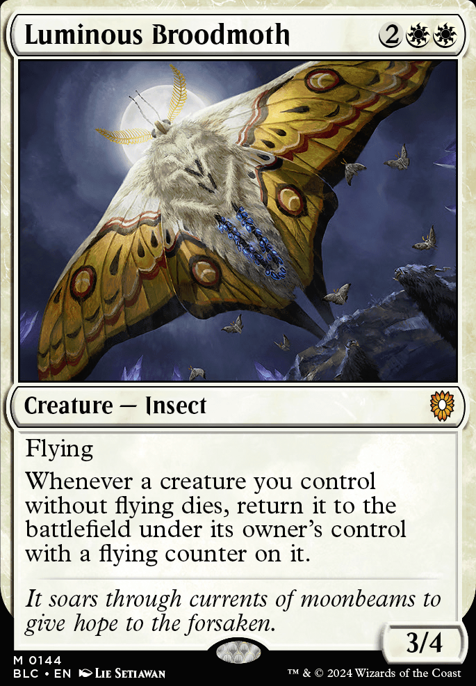 Luminous Broodmoth feature for Abzan Blade - European Highlander