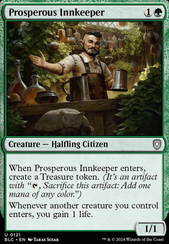 Prosperous Innkeeper feature for There's a BOLO on Volo (Simic Smogashbord)