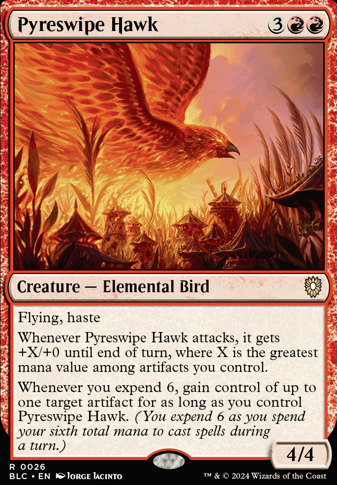 Featured card: Pyreswipe Hawk