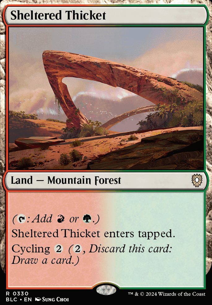 Featured card: Sheltered Thicket