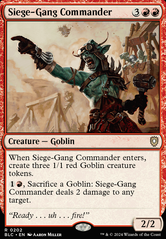 Featured card: Siege-Gang Commander