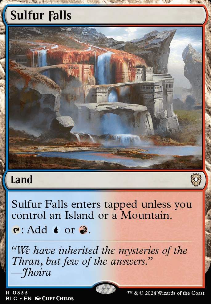 Sulfur Falls feature for Baeloth//Clan Crafter <$100 budget, flex power 3-6