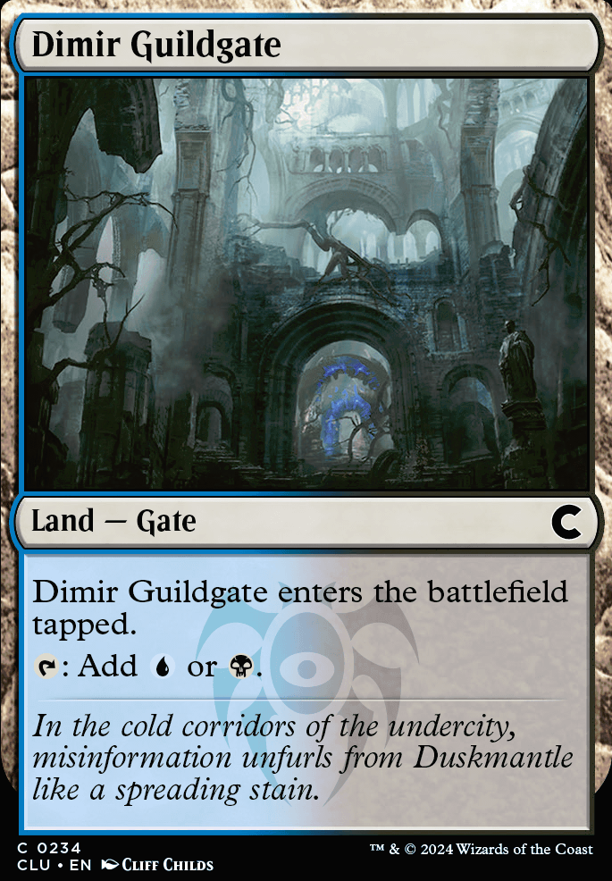 Dimir Guildgate feature for Grixis Amass