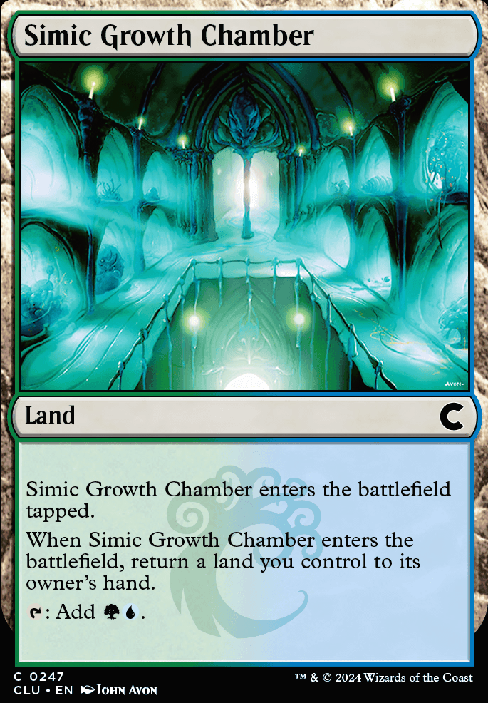 Simic Growth Chamber feature for ETB EDH IDK