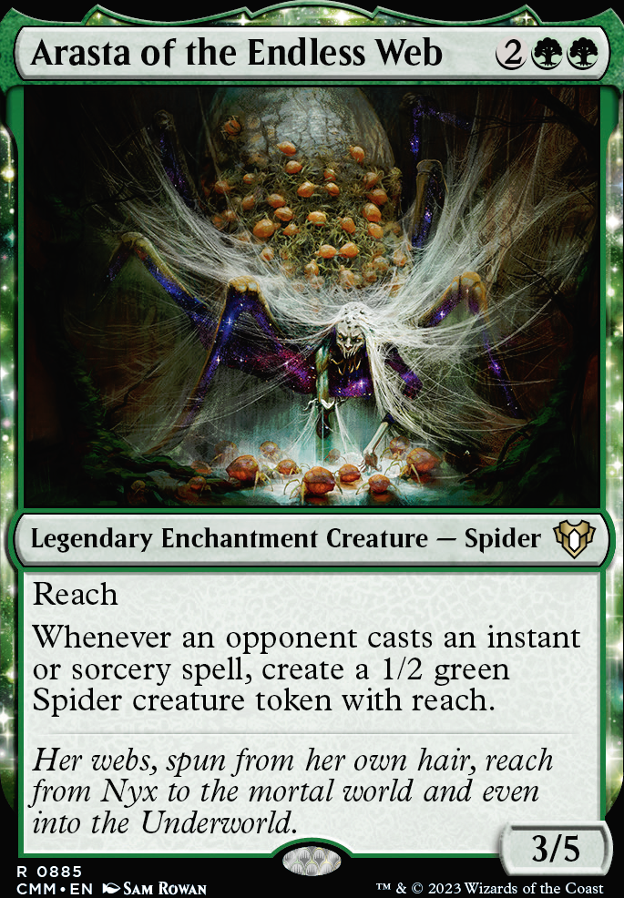 Arasta of the Endless Web feature for Mono Green Storm (OG Budget Version)