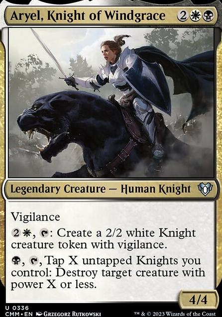 Aryel, Knight of Windgrace feature for Aryel and the Ten Cent EDH Challenge