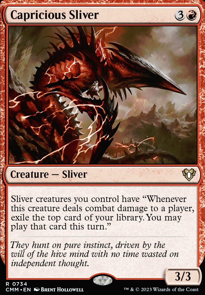 Sliver Swarm modded (Commander / EDH MTG Deck)