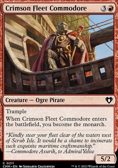 Crimson Fleet Commodore feature for Rakdos Pirates