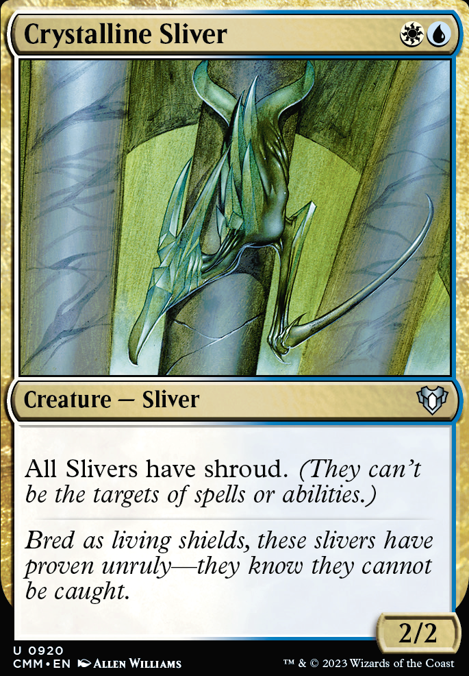 Crystalline Sliver feature for Countersliver Legacy Deck
