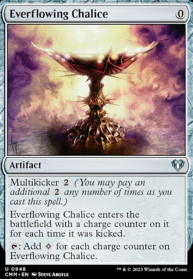 MTG Combo: Everflowing Chalice + Rings of Brighthearth + Voltaic