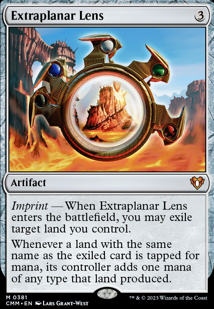 Extraplanar Lens feature for Urza Artifact Deck