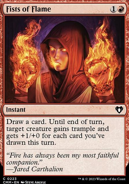 Fists of Flame feature for [PDH] Zada, Card Advantage Grinder