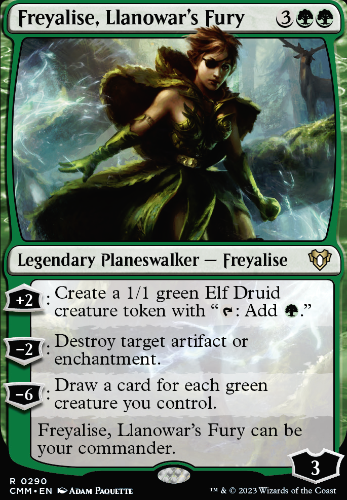 Freyalise, Llanowar's Fury feature for Oops All Commanders