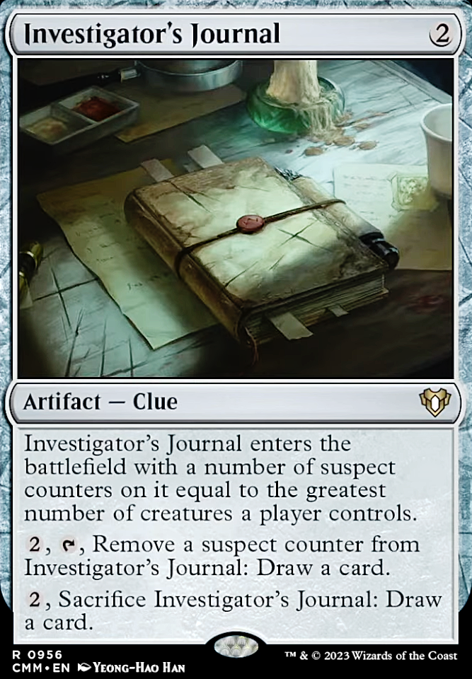 Investigator's Journal feature for Liberator, Urza's Battlethopter