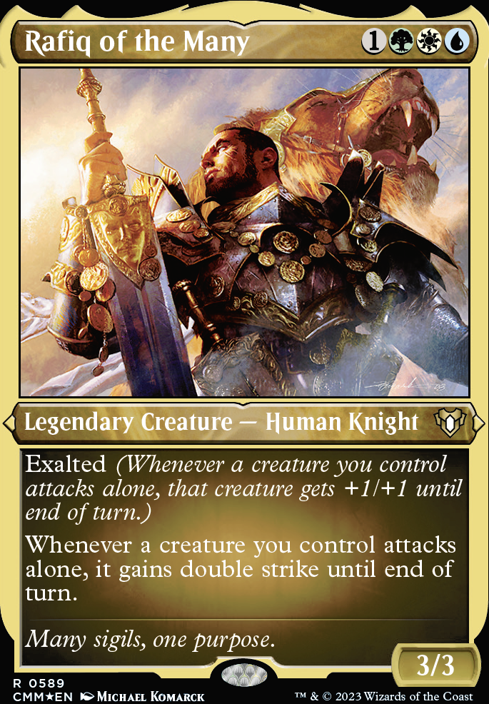 Commander: altered Rafiq of the Many