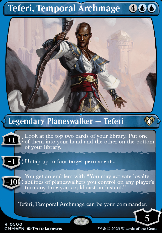 Commander: altered Teferi, Temporal Archmage