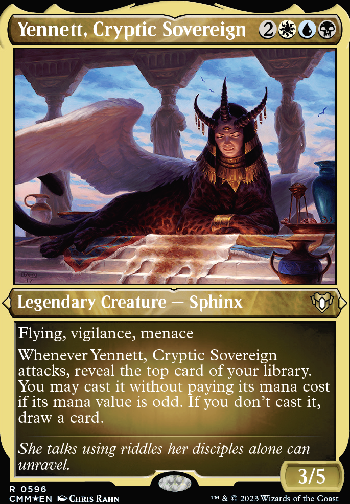 Commander: altered Yennett, Cryptic Sovereign