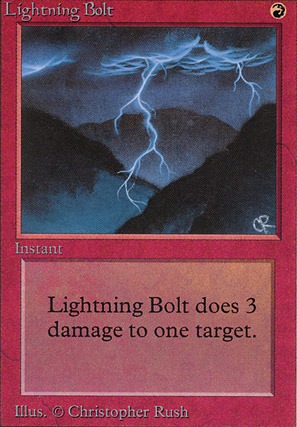 Featured card: Lightning Bolt