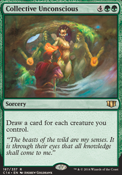 Collective Unconscious feature for Freyalise, Llanowar's Fury