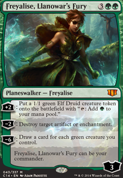 Freyalise, Llanowar's Fury feature for Freyalise, Queen of the Elves