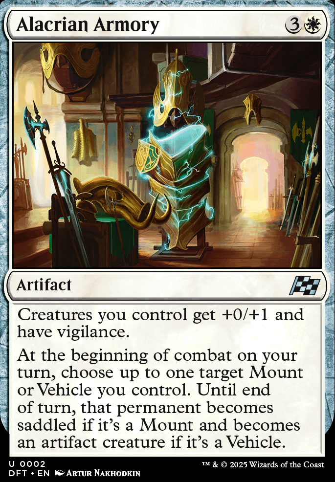 Alacrian Armory feature for no brakes, some problems