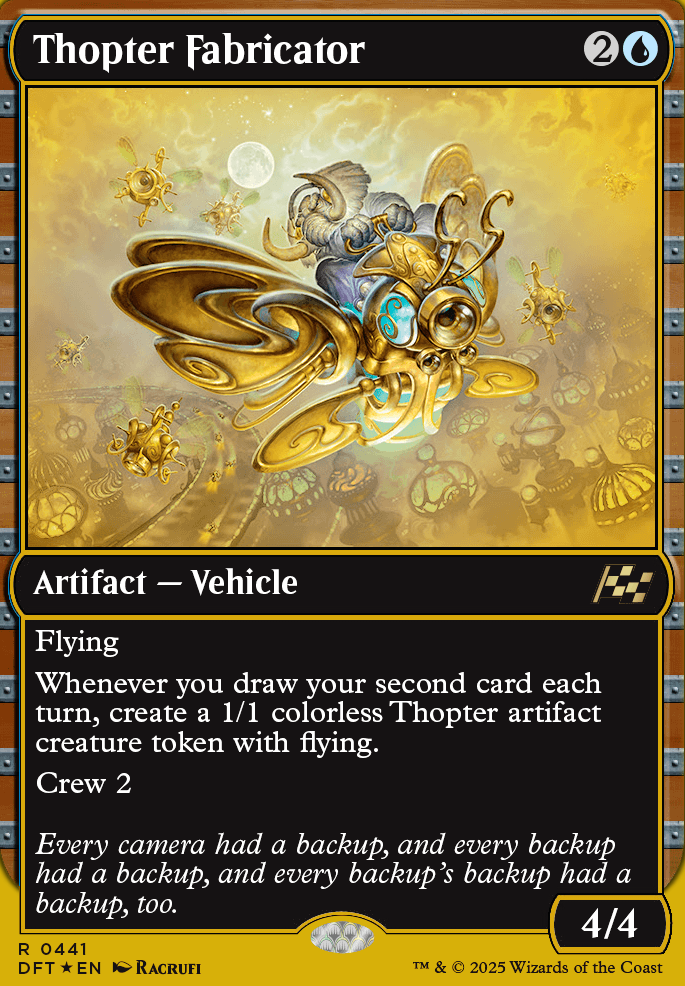 Thopter Fabricator feature for Gavi's Motherly Embrace