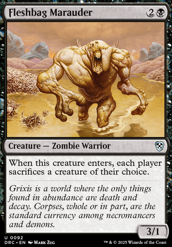 Fleshbag Marauder feature for RUB Aristocrats