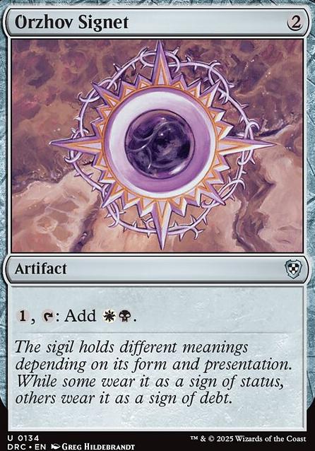 Orzhov Signet feature for Ultimate Orzhov Theme Deck