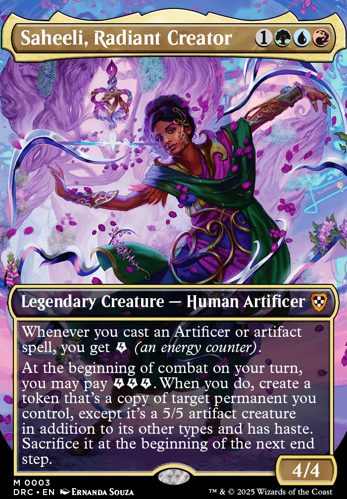 Saheeli, Radiant Creator feature for energy deck clones