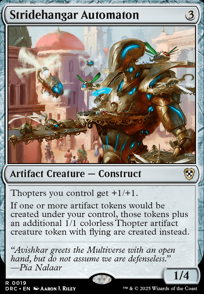 Stridehangar Automaton feature for Thopters for Days