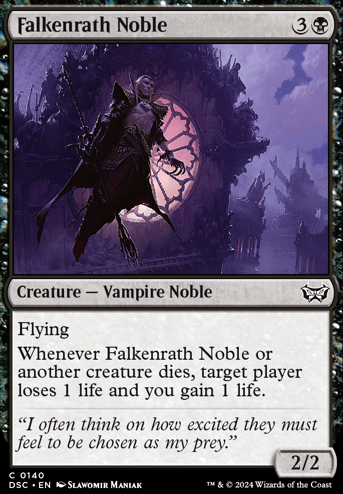 Falkenrath Noble feature for sacrifice deck {vintage legal}