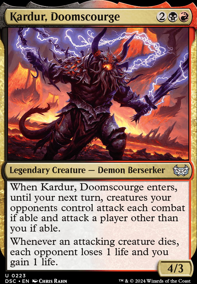 Kardur, Doomscourge feature for Rakdos Uncommon