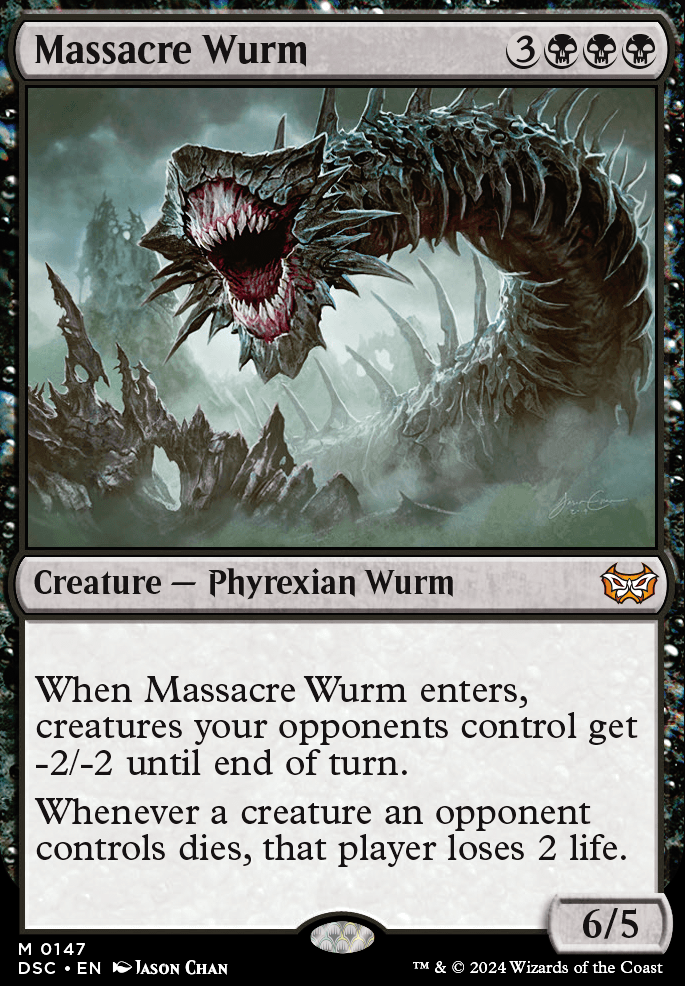 Massacre Wurm feature for Temporary Graveyard