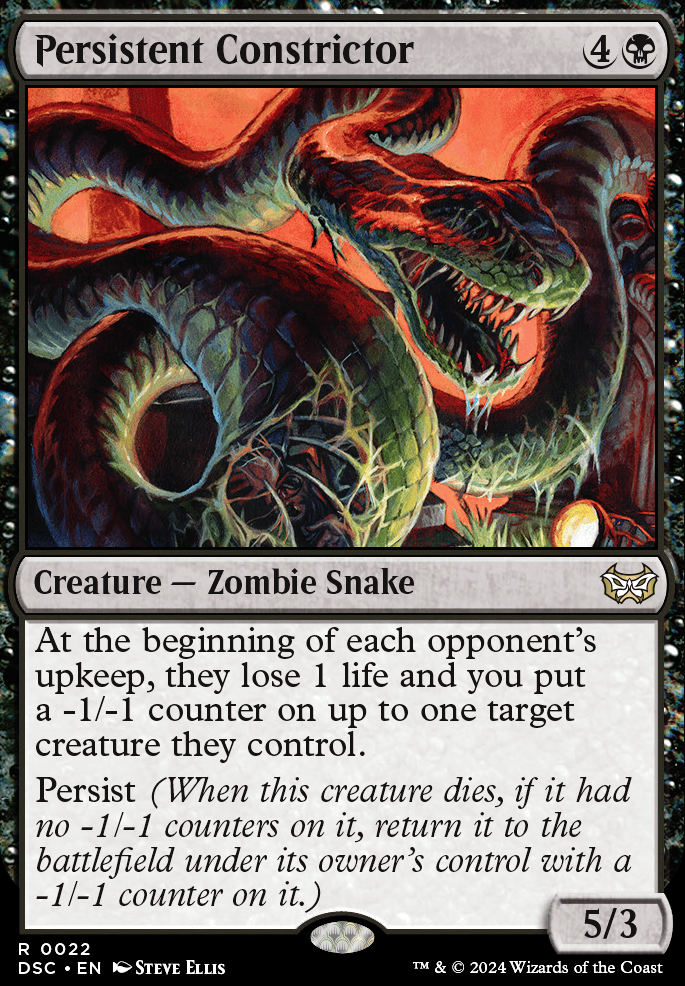 Persistent Constrictor feature for Endless Punishment