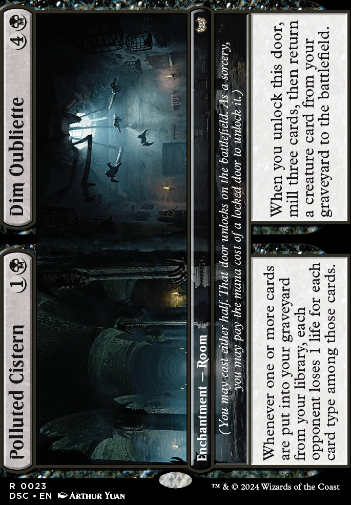 Featured card: Polluted Cistern / Dim Oubliette