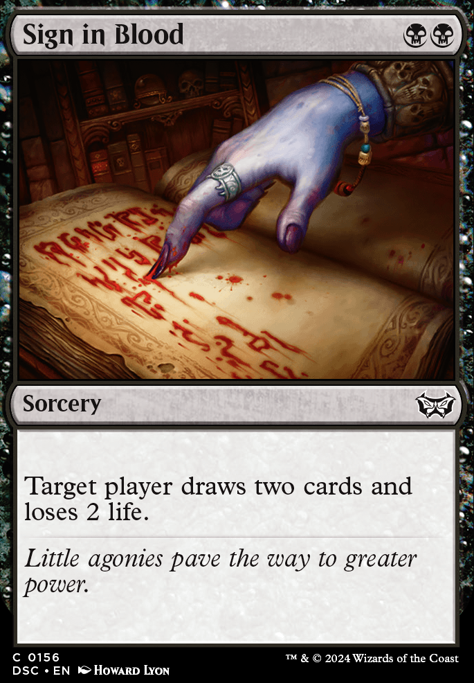 Featured card: Sign in Blood