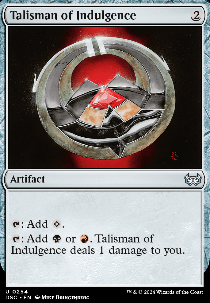 Featured card: Talisman of Indulgence