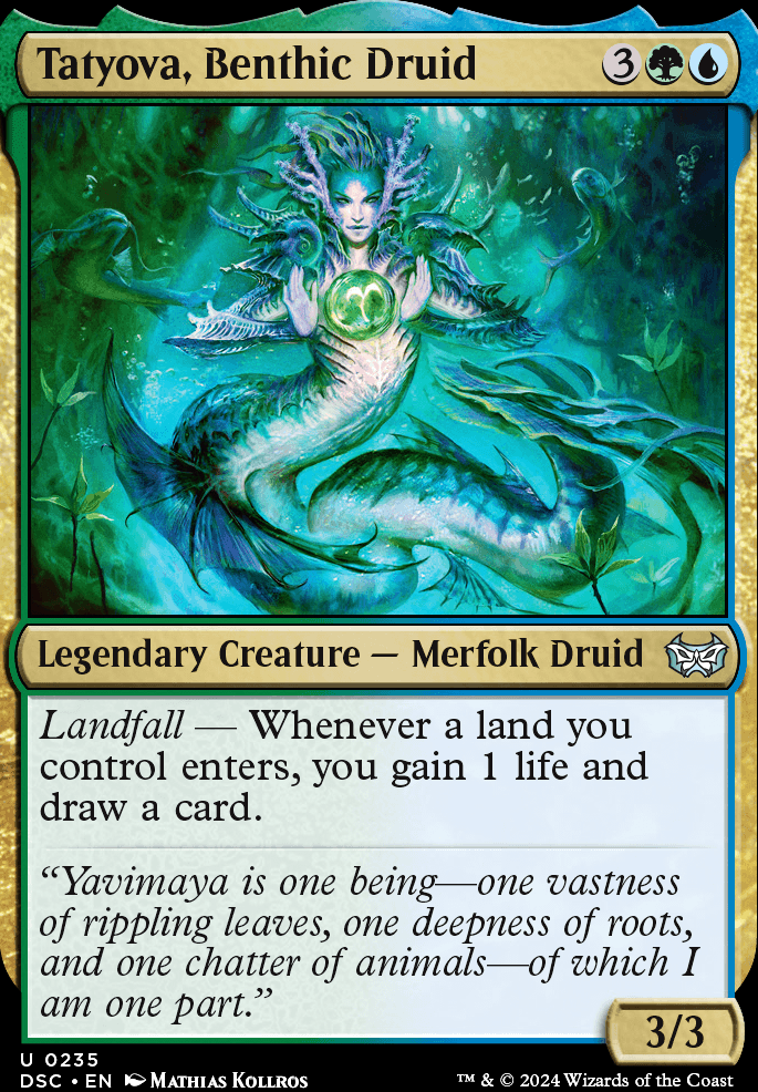 Tatyova, Benthic Druid feature for Mana Flooding is a good thing?!?!?!