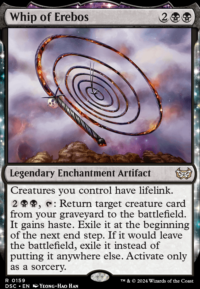 Whip of Erebos feature for Mono-Black Devotion