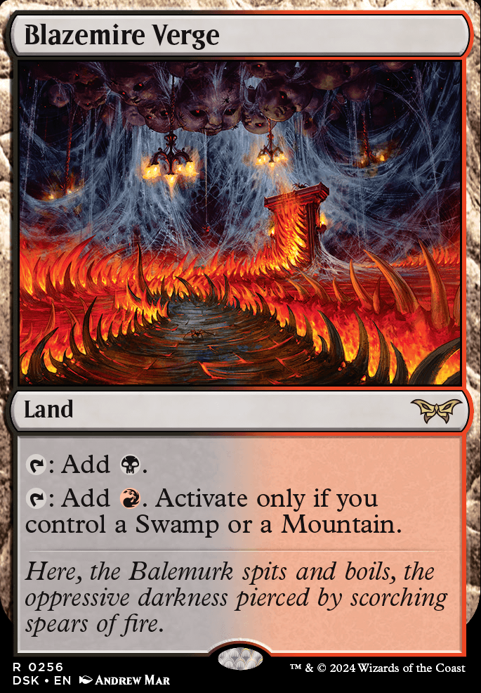 Blazemire Verge feature for Duskmourn RB