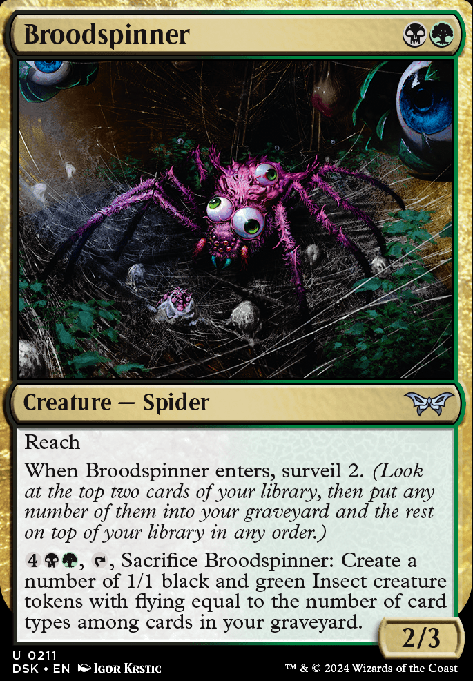 Broodspinner feature for SPIDERS!!!!!