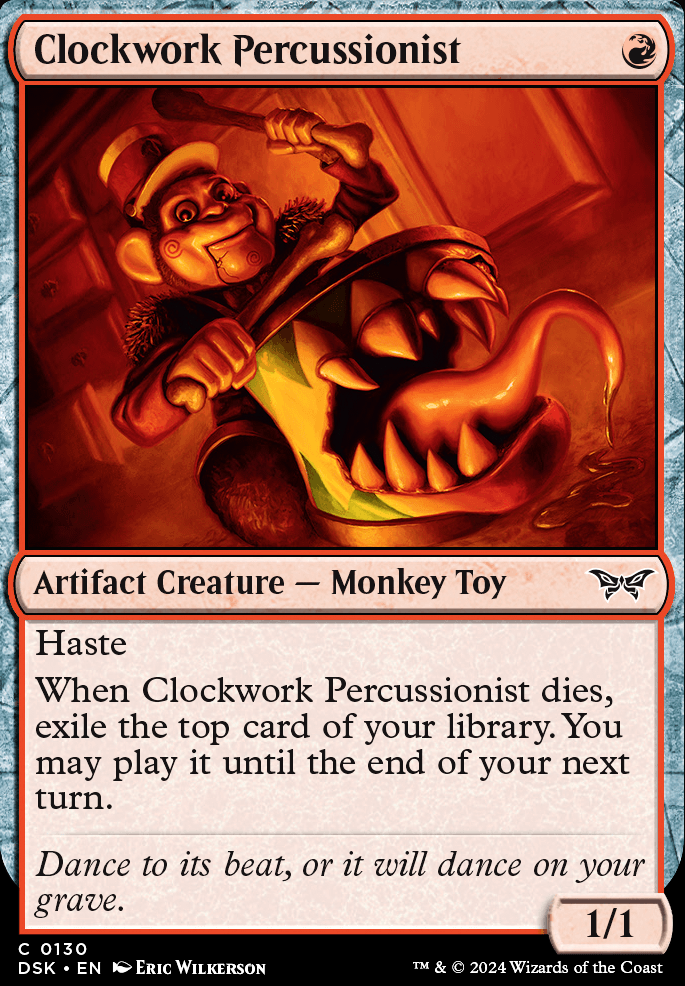 Clockwork Percussionist feature for Mono R Kuldotha Toys (Pauper)