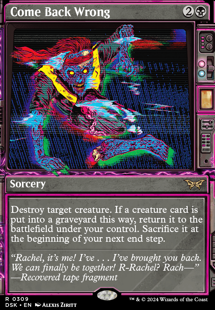 Featured card: Come Back Wrong